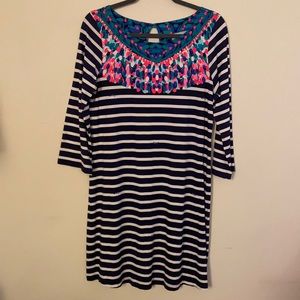 Lilly Pulitzer, Bay Dress, Med, 3/4 sleeve